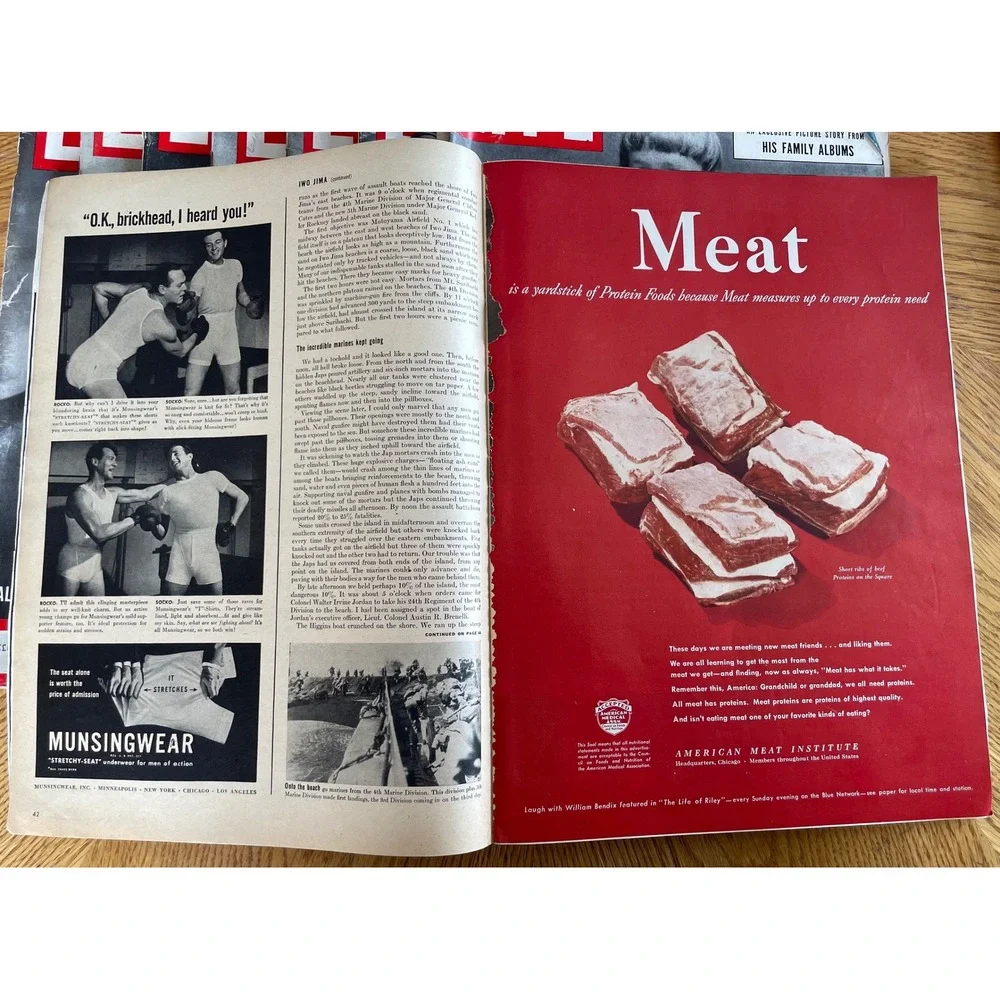 Vintage LIFE Magazine Lot 8 Issues 1940s Debutante Joanne Connelley Schlitz Ads - Picture 5 of 16